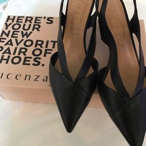 New black ladies shoes stile Preto Couro